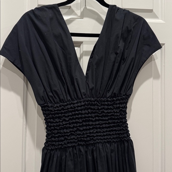 Staud Jackson Fit & Flare Dress black size medium quiet luxury - Picture 4 of 8